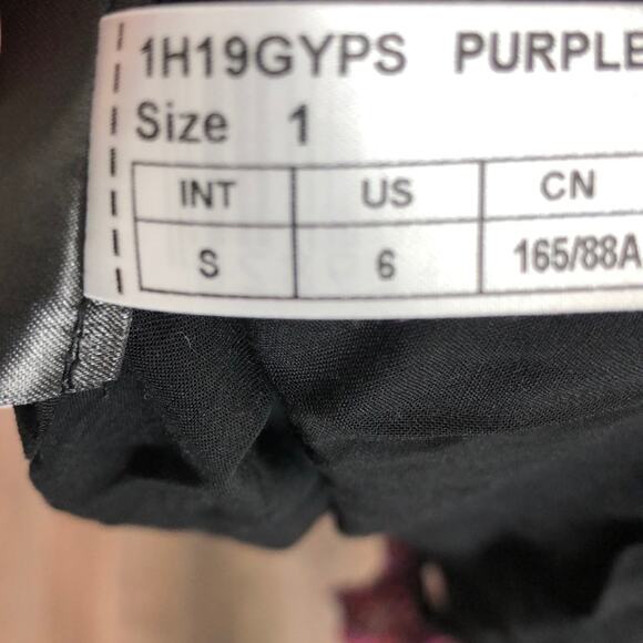 Elegant Purple and Red Women's Dress - Picture 9 of 9